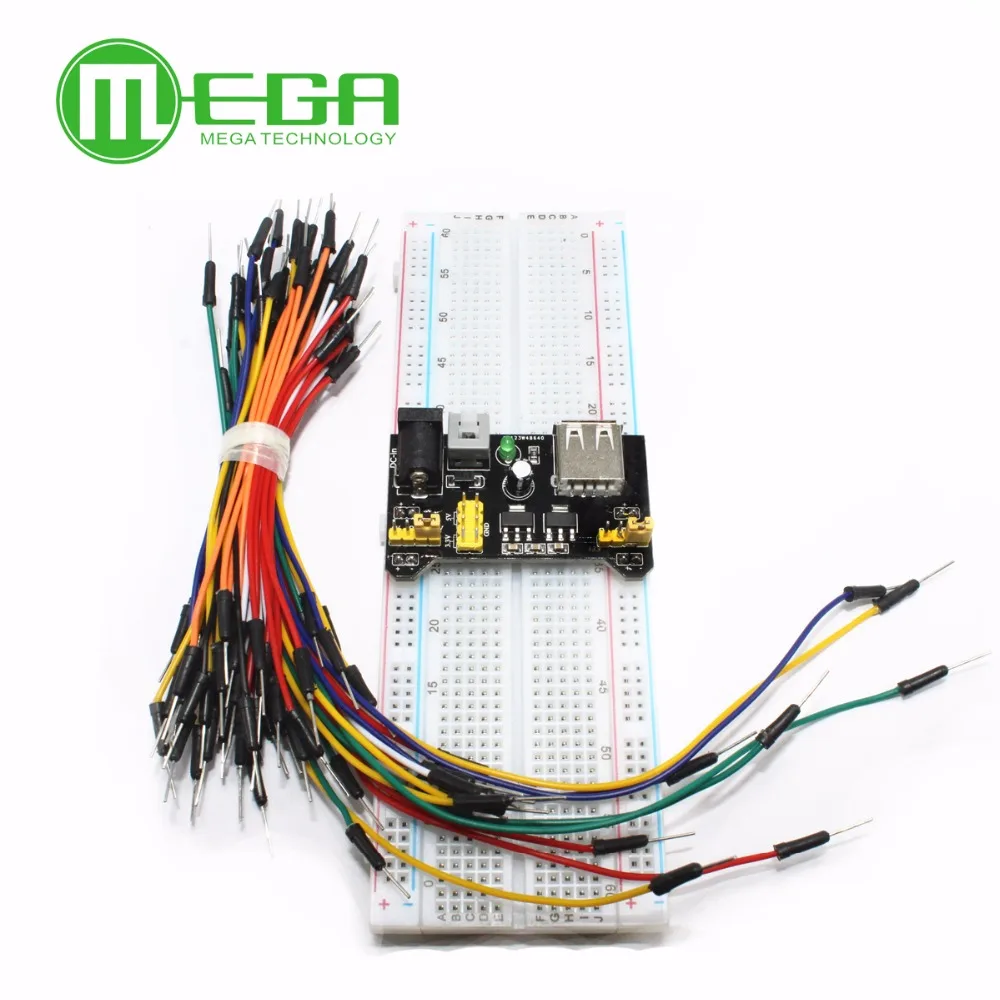 3 V/5V MB102 макет модуль питания + MB 102 830 точек Solderless Прототип макетная плата комплект