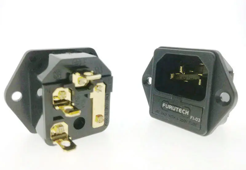 DIY HIFI FURUTECH FI-03 FI-03 плавленый IEC разъем/разъем золото(G) покрытием FI-03(R) родиевое покрытие