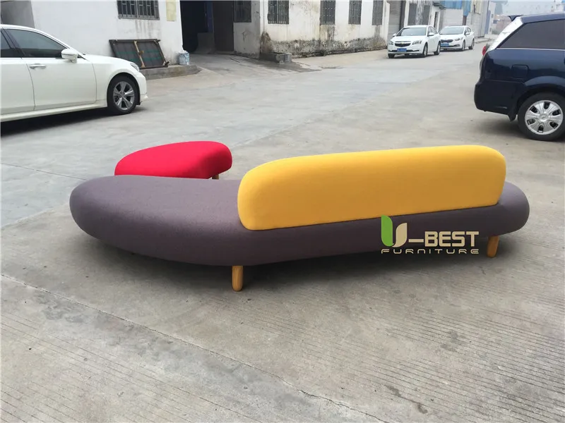 U-BEST Изящный Европейский Стиль Гостиная мебель из массива дерева угловой диван