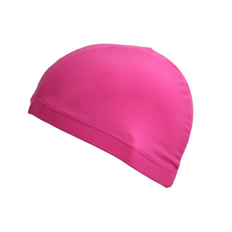 2018 Waterproof Nylon Swimming Cap Male Female Solid Swim Pool Hat For Men Women Adults Free Size Elastic Bathing |