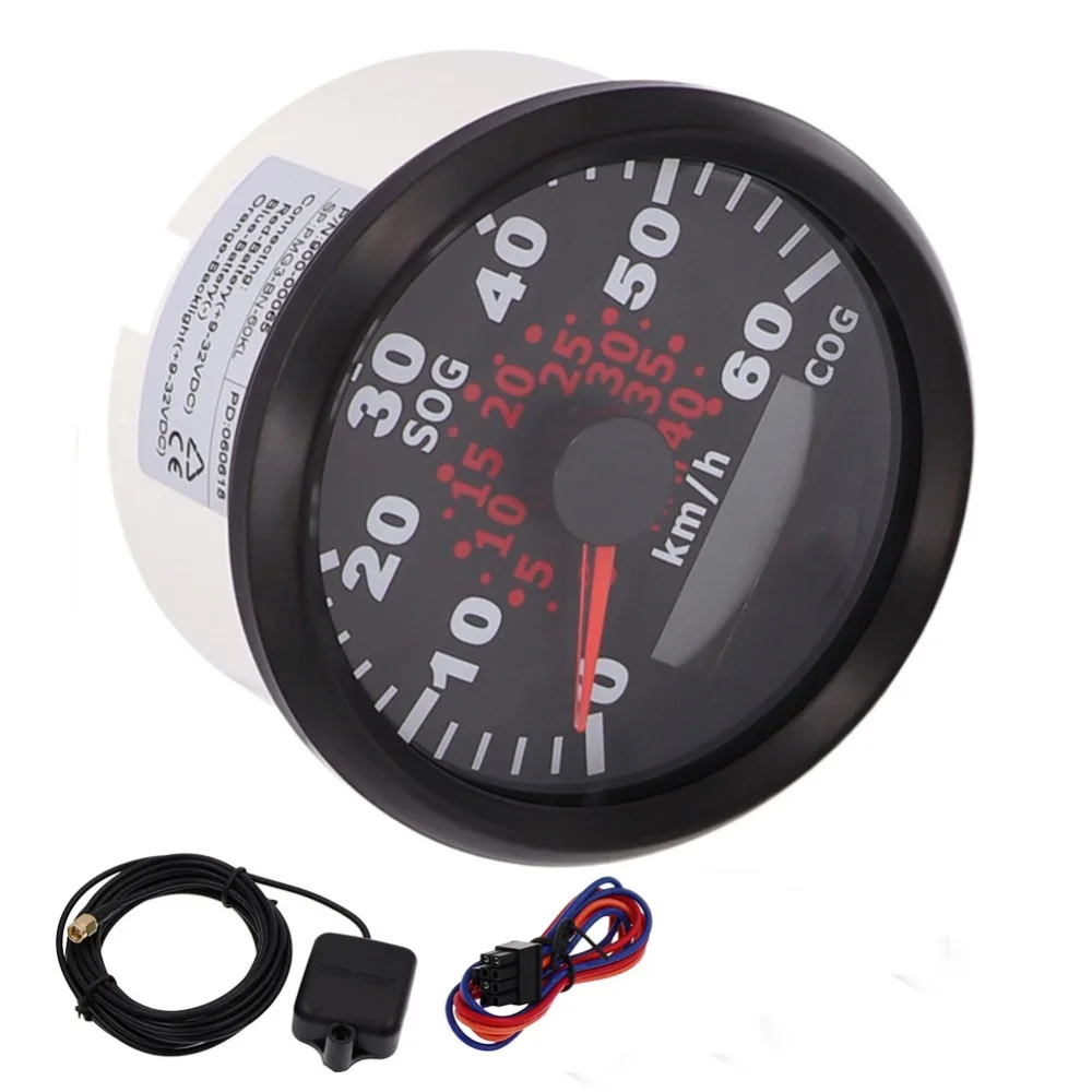

85mm Car GPS Speedometer 60 Km/h 40 MPH Speedometer with Backlight Fit Universal Marine Car for BMW E60 Passat B6 9~32V