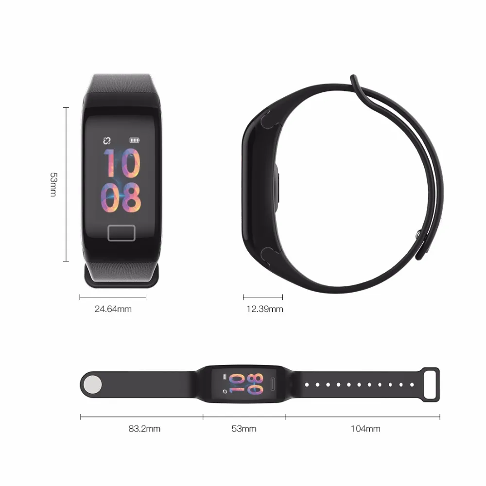 Color Screen Smart Watch Men Fitness Tracker Heart Rate Blood Pressure Monitor Sport Women Watches Smartwatch for Android iOS |