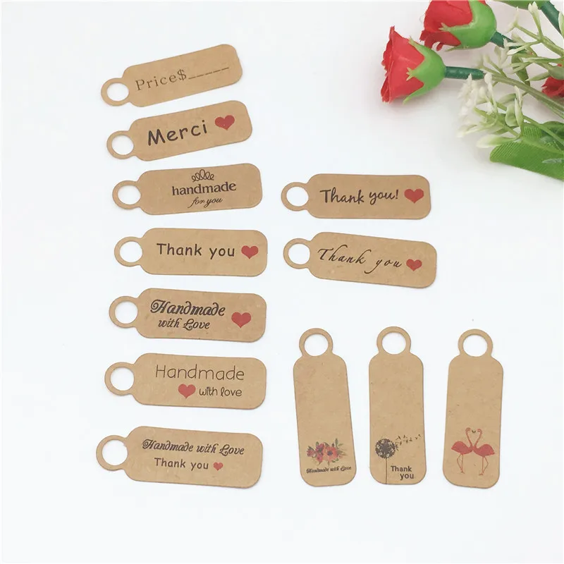 300 шт. спасибо бирки из крафт-бумаги украшение для вечерние подарочная бумага