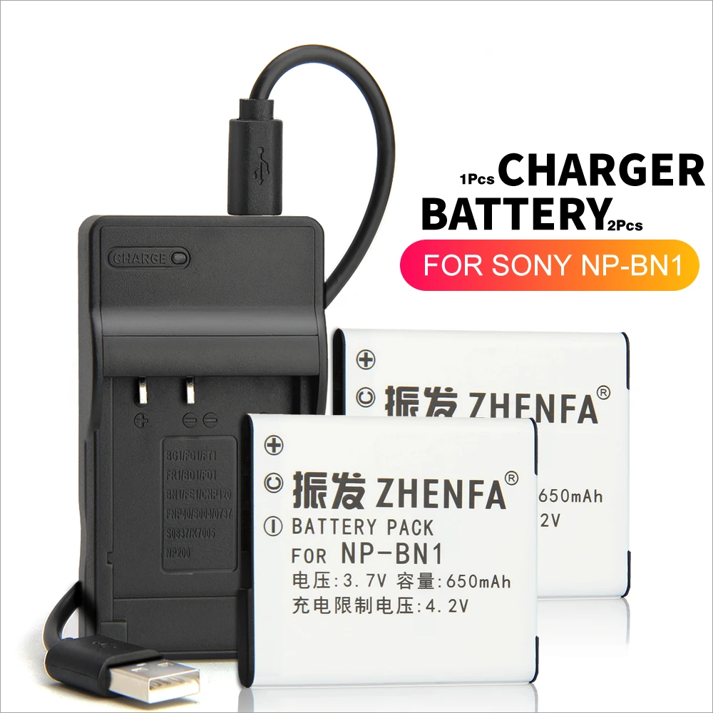 Аккумулятор и зарядное устройство для Sony DSC W630 W670 W310 W390 W510 W520 W530 W550 W570 W580 W610 W650 TX10 TX55