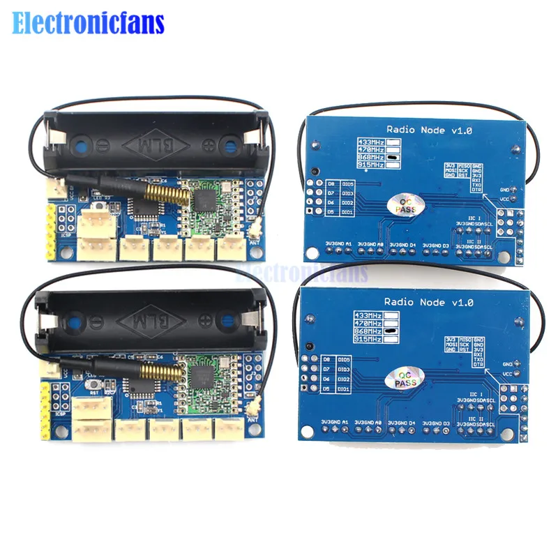 868 МГц LoRa радио узел V1.0 IOT беспроводной передачи Lora модуль RFM95 SX1276 для Arduino ATmega328P 3,7-12 В Антенна UFL