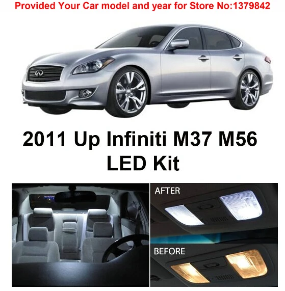 Набор ксеноновых белых светодиодных ламп для Infiniti M37 M56 2011 и Up 10 шт./лот бесплатная