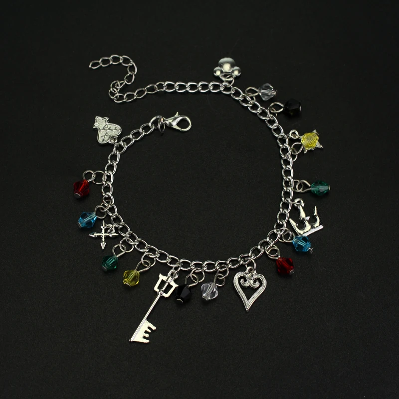 Женский браслет с подвеской в виде сердца короной|heart charm bracelet|charm braceletbracelet accessories |
