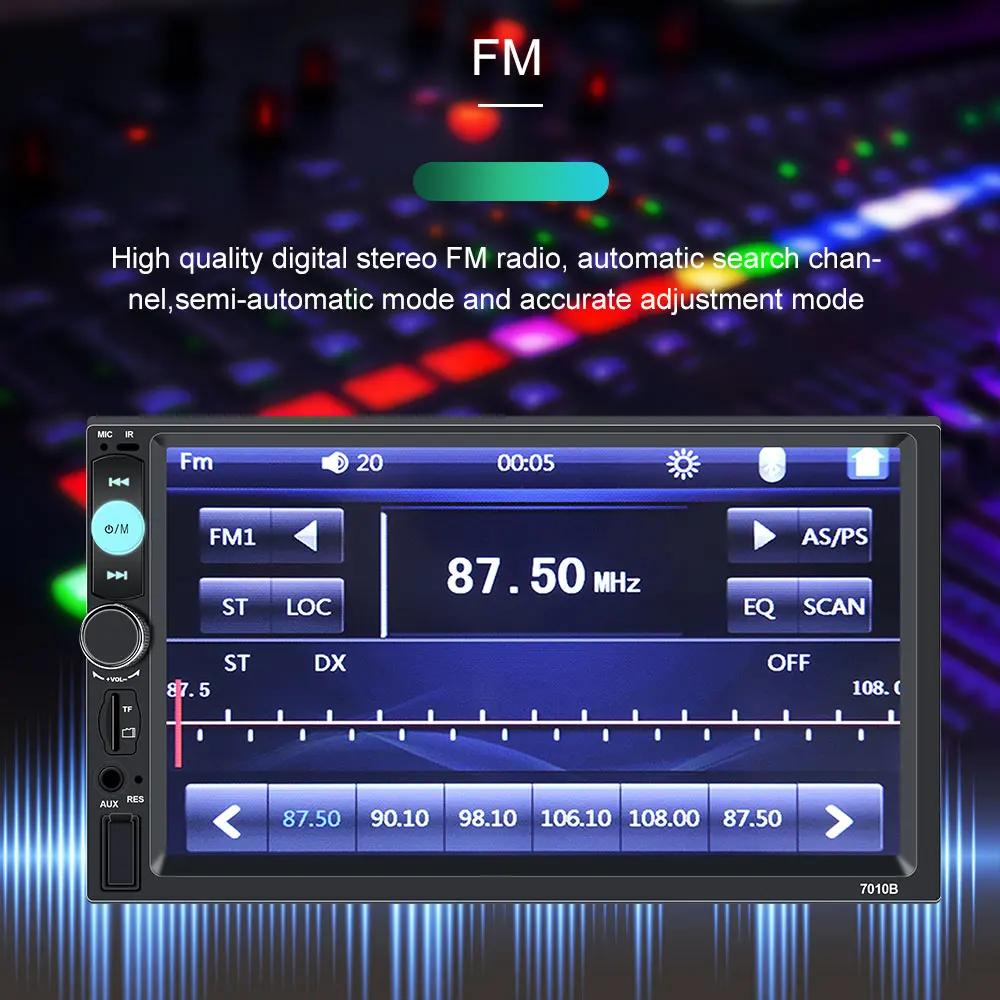 LTBFM 7 &quotHD 2 Din Автомобильный Радио Bluetooth автомобильный стерео Автозвук видео плеер