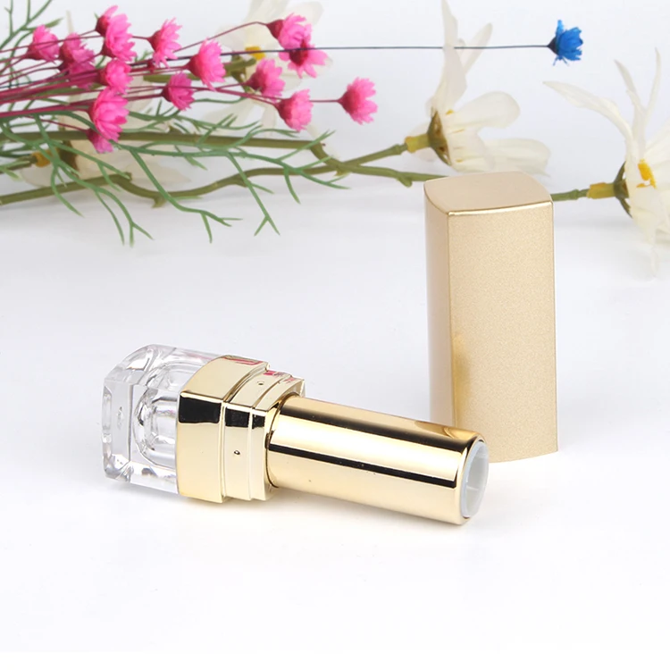 

12,1 мм золотой макияж корейская мода пустая губная помада тюбики Maquiagem бальзам для губ Уход Увлажняющий крем для рук контейнеры 200 шт./лот