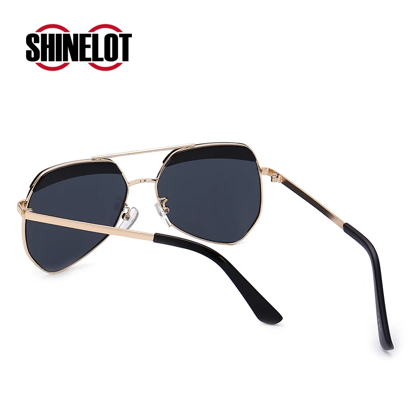 MS-0411 детские солнцезащитные очки с двойной большой оправой металлические для