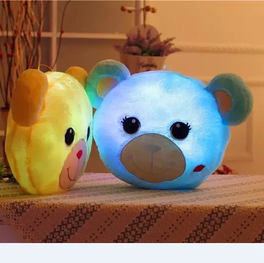 2016 Горячая Распродажа LED ночник светящийся 3D Медведь плюшевая игрушка красочный