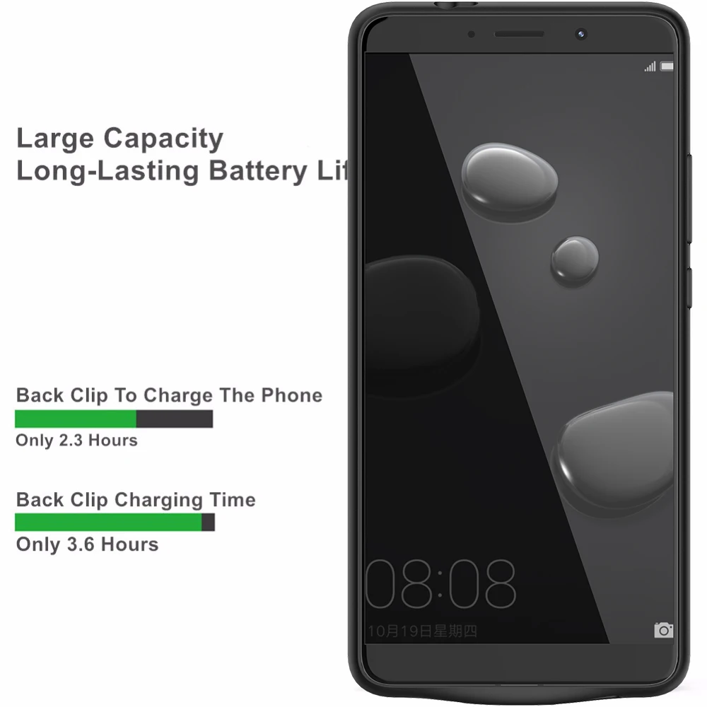 Для HUAWEI Mate 10 Pro Чехол для аккумулятора 5200 мАч Внешний аккумулятор зарядное