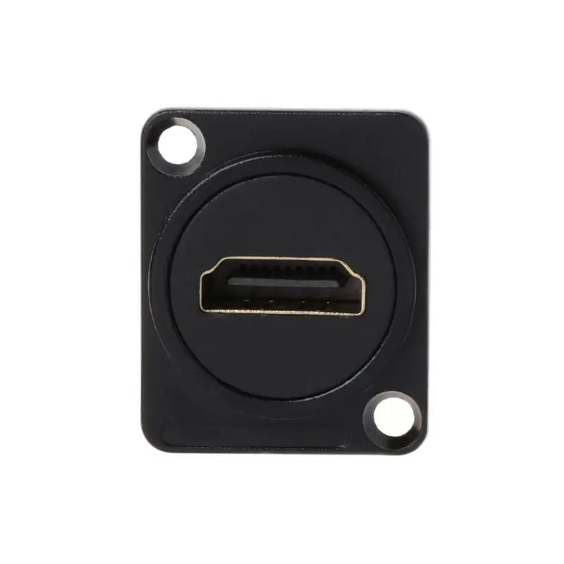 HDMI D-type RJ45 розетка сетевая втулка Шасси Панель Крепление аудио разъем металлический HD авиационный кабель Cat5e Cat6