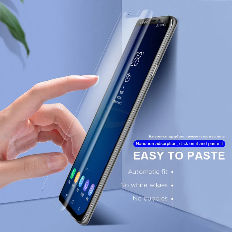 Полностью клеевое УФ закаленное стекло для экрана для samsung Galaxy S10 S8 S9 S10 PLus Защитная пленка для S10 Lite Note 8 9 защитное стекло