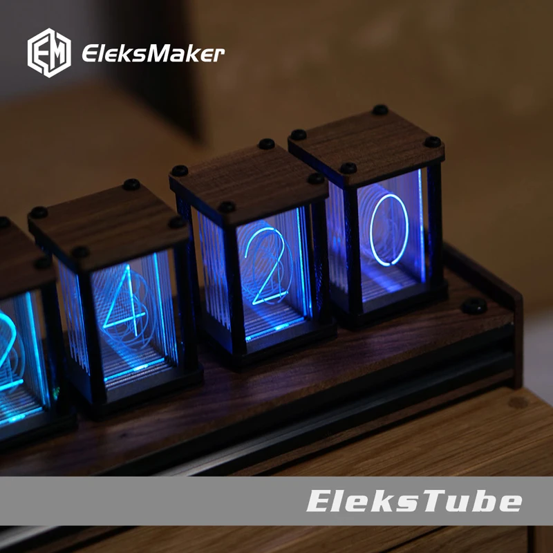 RGB псевдо светящиеся трубчатые часы DIY kit светодиодный рабочий стол креативное