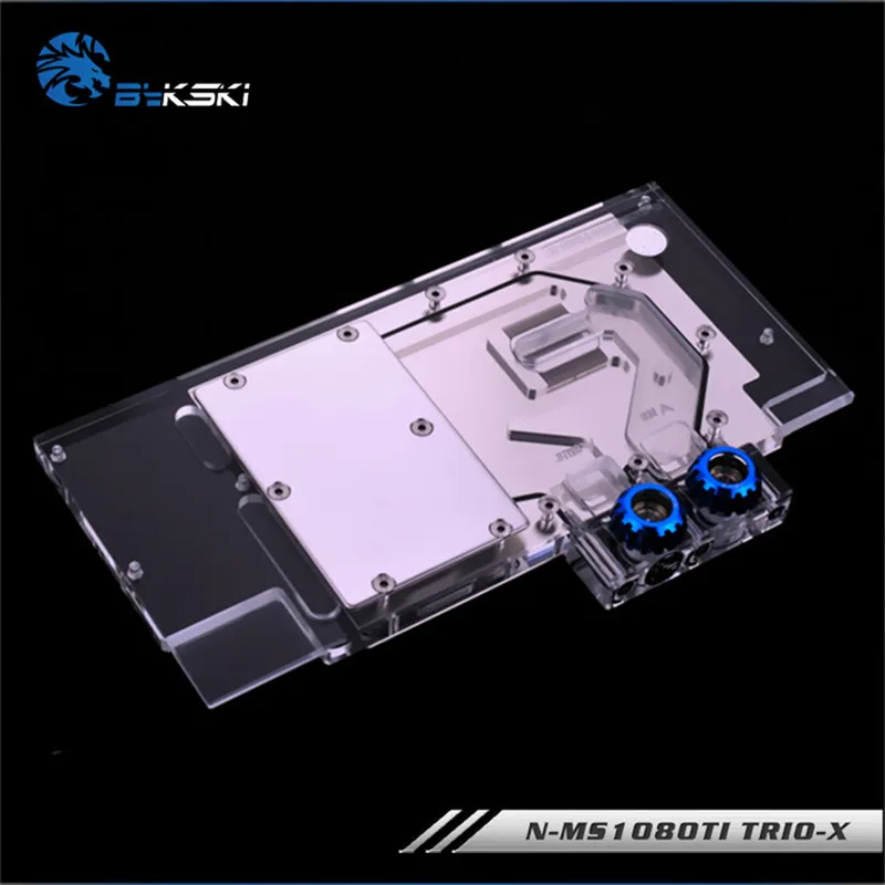 Bykski N-MS1080TI TRIO-X с полным покрытием GPU AURA SYNC водоблок для VGA MSI GeForce GTX 1080Ti Gaming X Trio видеокарта