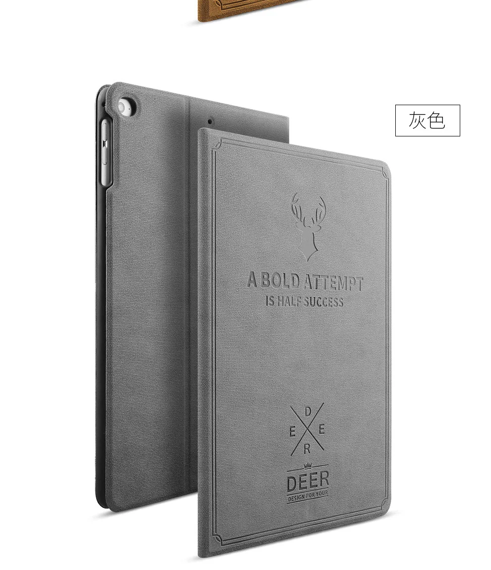Чехол из искусственной кожи для Apple iPad pro, 12,9 дюймов, Ретро стиль, с оленем, чехол "карта", кожаный чехол с откидной крышкой, роскошный защитный чехол, новинка, a1983a1895