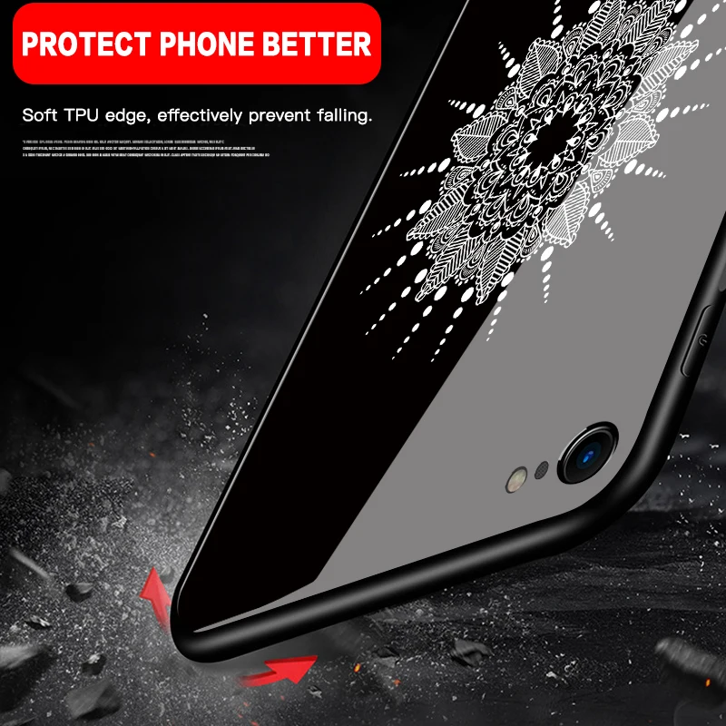 Анти-отпечатков пальцев закаленное Стекло телефона чехол для iPhone X крышка Капа