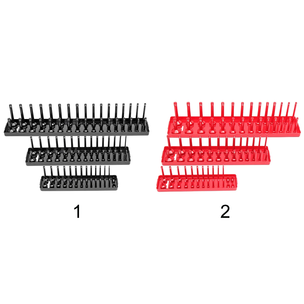 3 шт./компл. 1/4 ''3/8'' 1/2 ''метрических SAE разъем лотки держатель для хранения инструментов