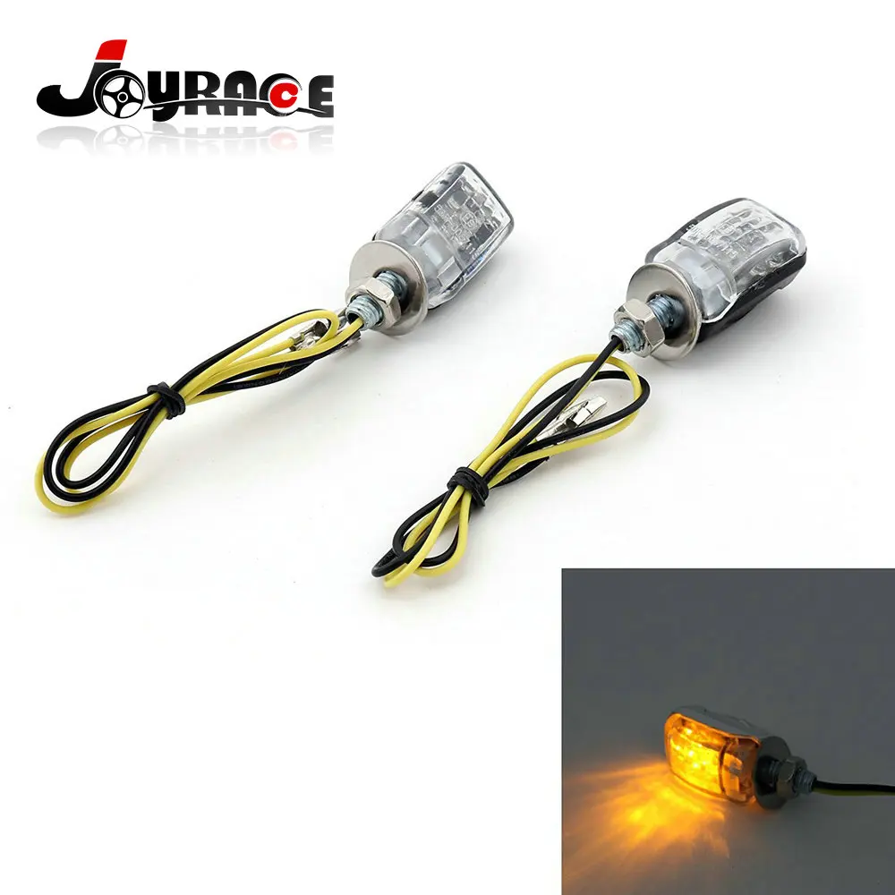 Motorcycle LED Micro Mini Tiny Small Indicators Turn Signals Amber Lights for Honda Yamaha Kawasaki Harley |