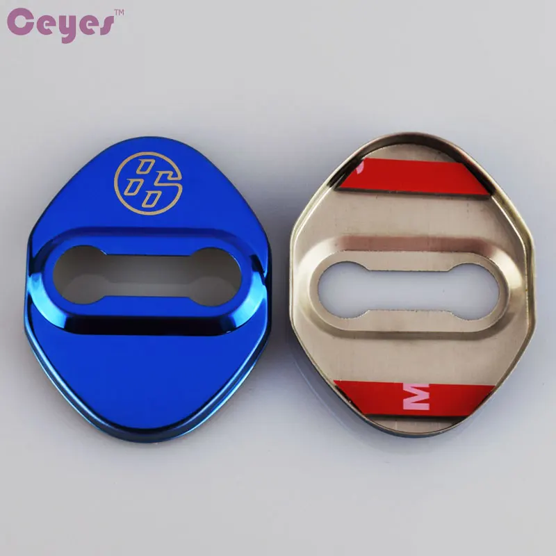 Ceyes автомобильные эмблемы Стайлинг дверной замок чехол для Toyota 86 Corolla 2008 Avensis Rav4