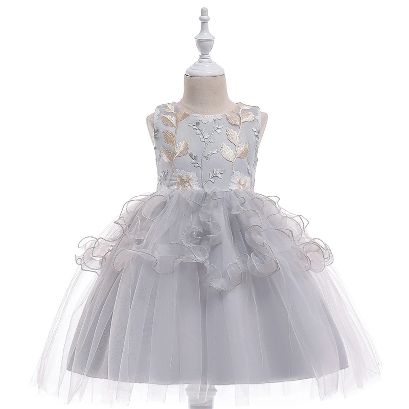 ABGMEDR Brand Flower Girl Dress for Wedding and Party Girls Embroidered Princess Monsoon Kids Children Christmas Clothing | Детская