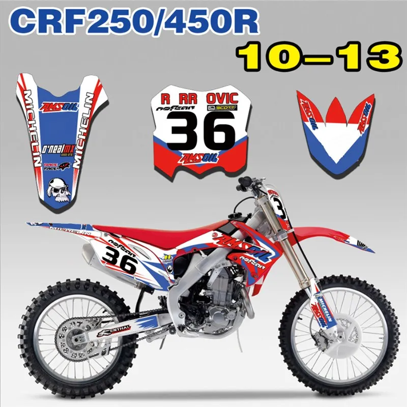 Для Honda CRF250R CRF250 2010 2013 CRF450R CRF450 2009 2012 бесплатно по индивидуальному заказу номер