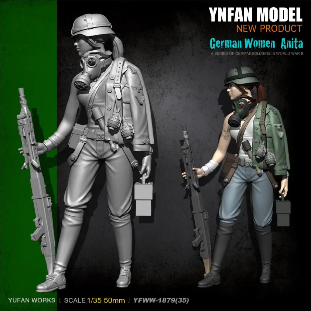 Модель YuFan и паруса оригинал 1/35 Женская машина для второй мировой войны солдат из