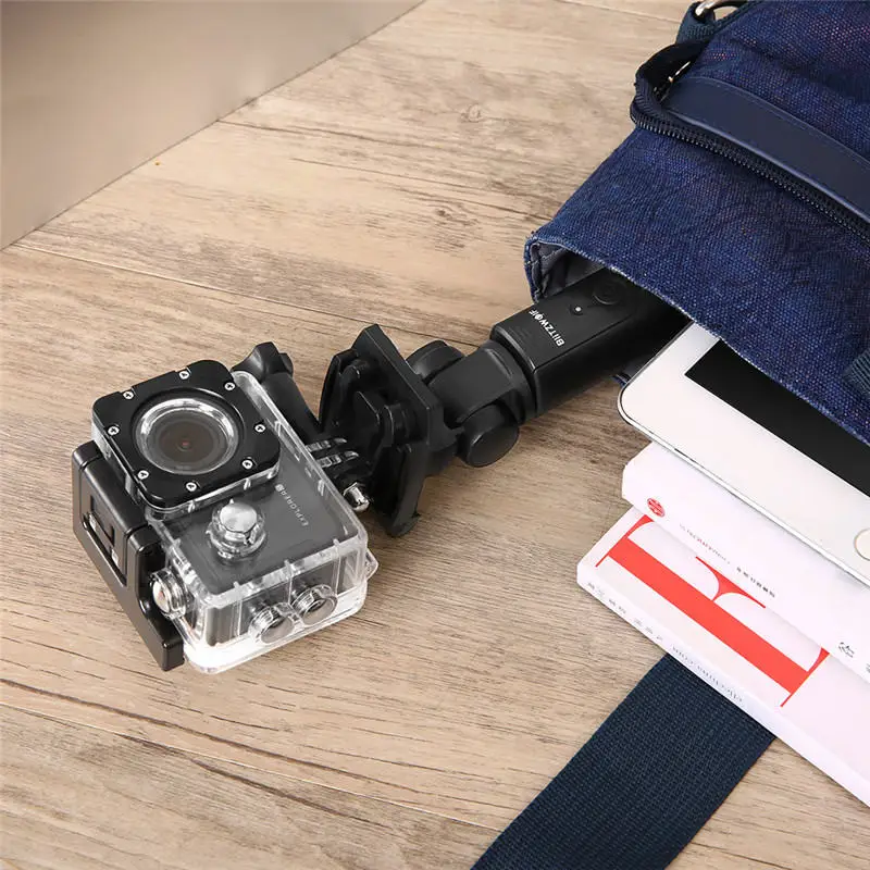 BlitzWolf 4 в 1 BW-BS3 Спортивная Bluetooth-гарнитура Selfie Stick Выдвижная складная беспроводная штатив-монопод для Gopro 8 7 6 Osmo Action для iPhone 11 X Xiaomi 9 Huawei P30 Pro смартфон Samsung