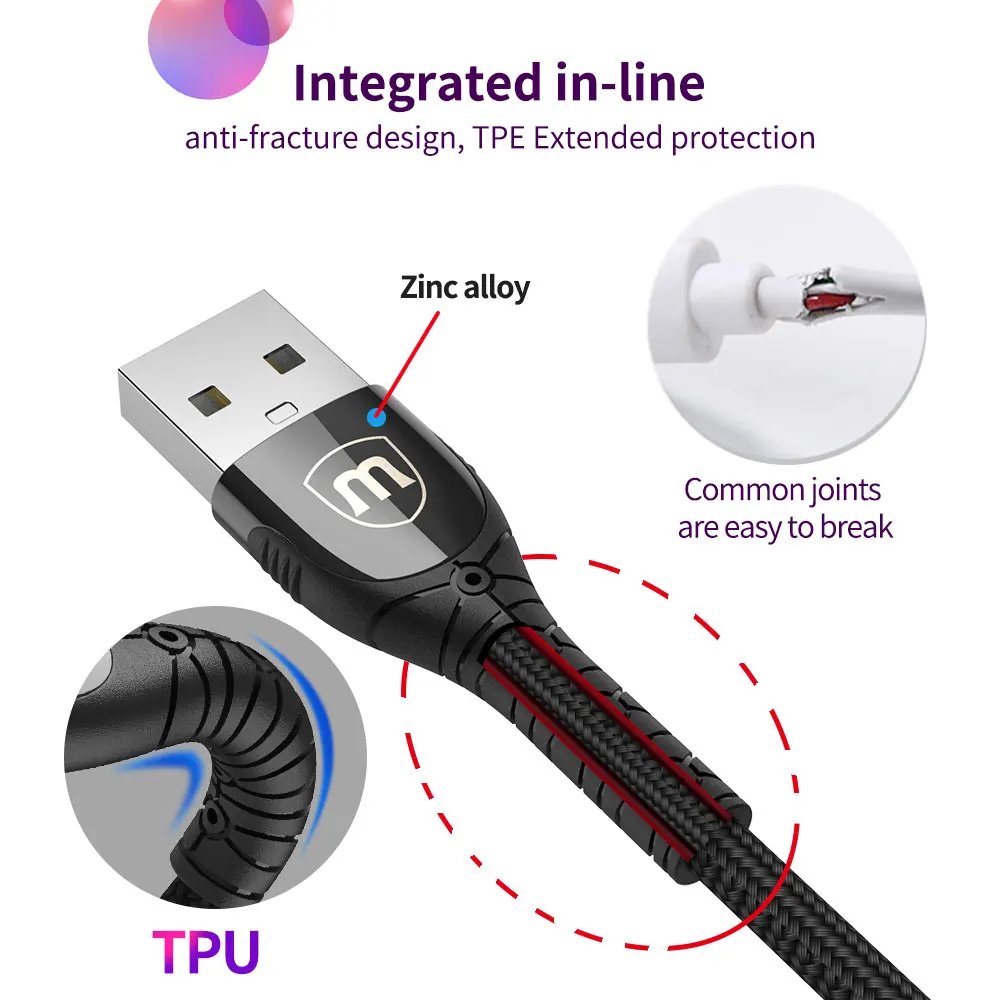 Кабель Marjay USB Type-C для Samsung Galaxy S10 S9 S8 Plus Xiaomi 3A Быстрая зарядка | Мобильные телефоны и