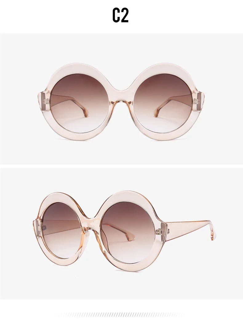 HBK унисекс негабаритные солнцезащитные очки Modis круглые Oculos De Sol Ретро Feminino роскошные женские брендовые дизайнерские солнцезащитные очки UV400