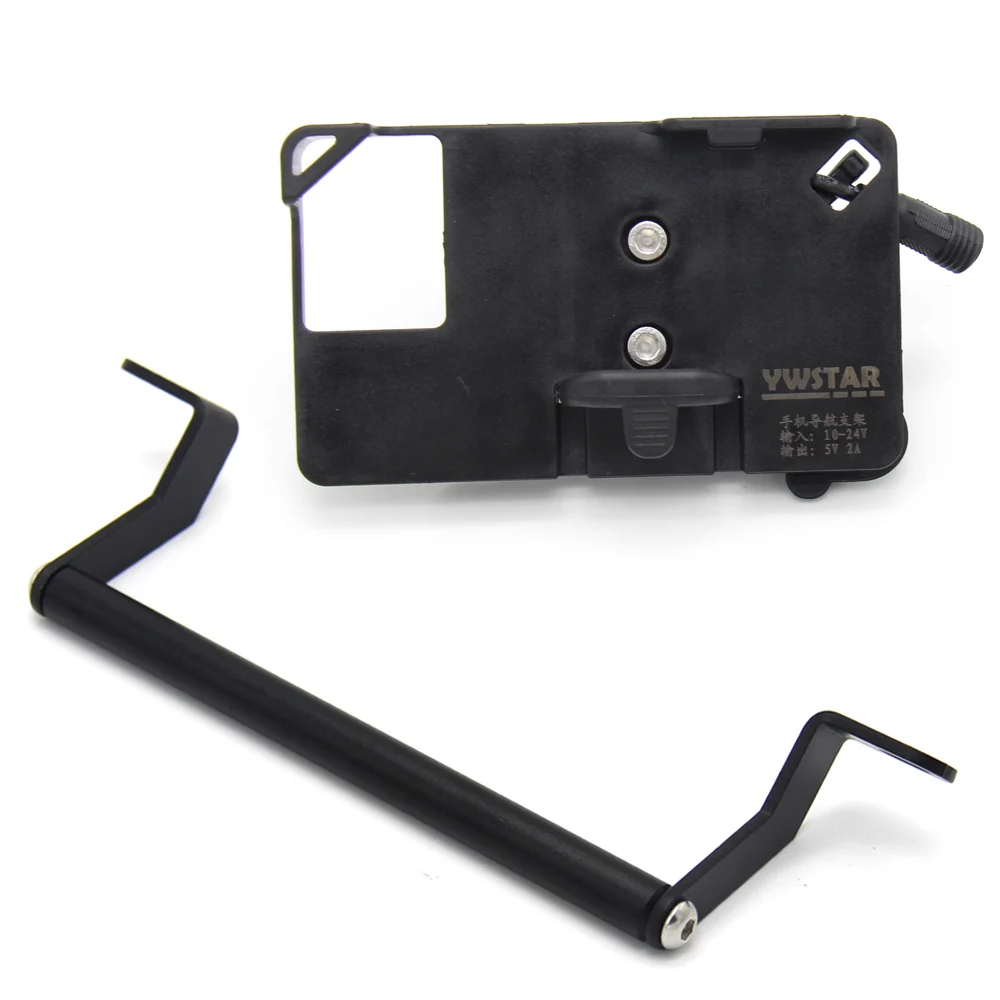 

USB Charging Mobile Phone Holder Navigation Bracket+ Mounting Bracket Adapter Holder For 1290 Super Adventure S R 2017 2018