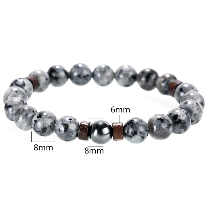 Natural Stone bracelet/beads/lava/natural/homme/fashion/bangles Bracelet Men Wooden bead Accessorie Jewelry male Valentine Gift | Украшения