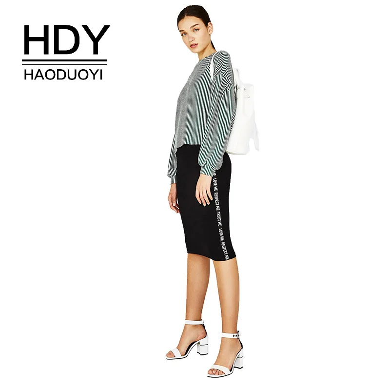 Женская плиссированная юбка HDY Haoduoyi гофрированная летняя и осенняя Юбка До
