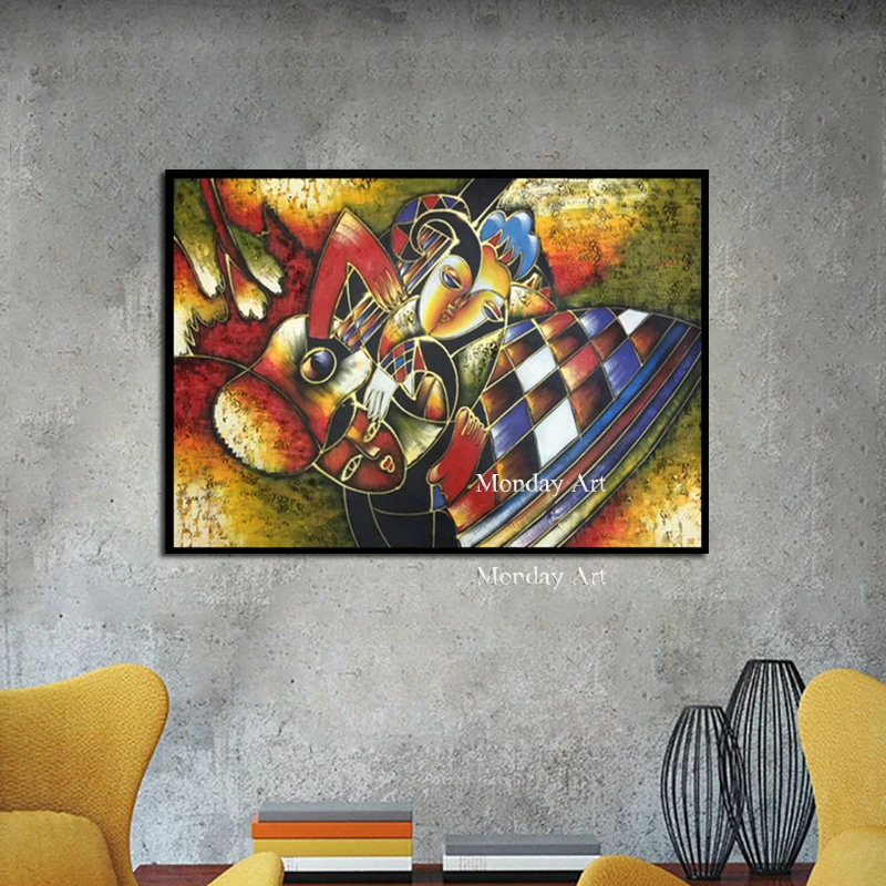 World famous Pure Hand Painted Picasso painting Picasso's abstract woman Hand-painting wholesale | Дом и сад