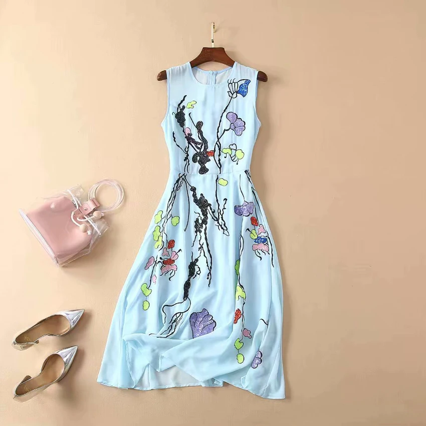 Высокое качество новая мода 2020 летнее дизайнерское подиумное женское платье с