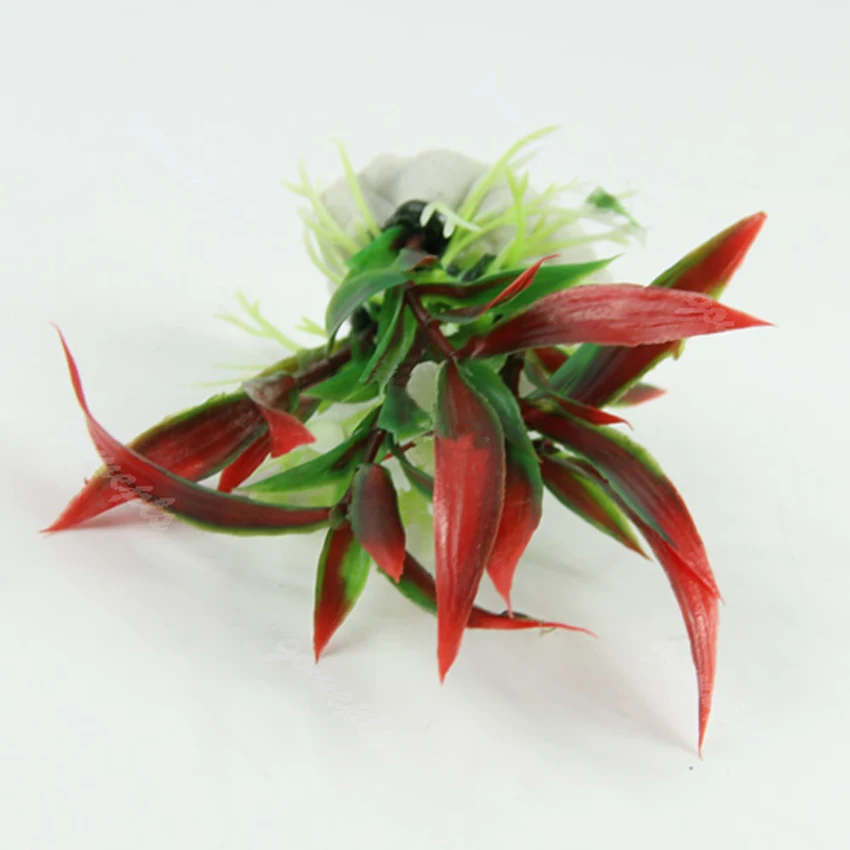 Аквариумный Ландшафтный орнамент красное искусственное пластиковое украшение