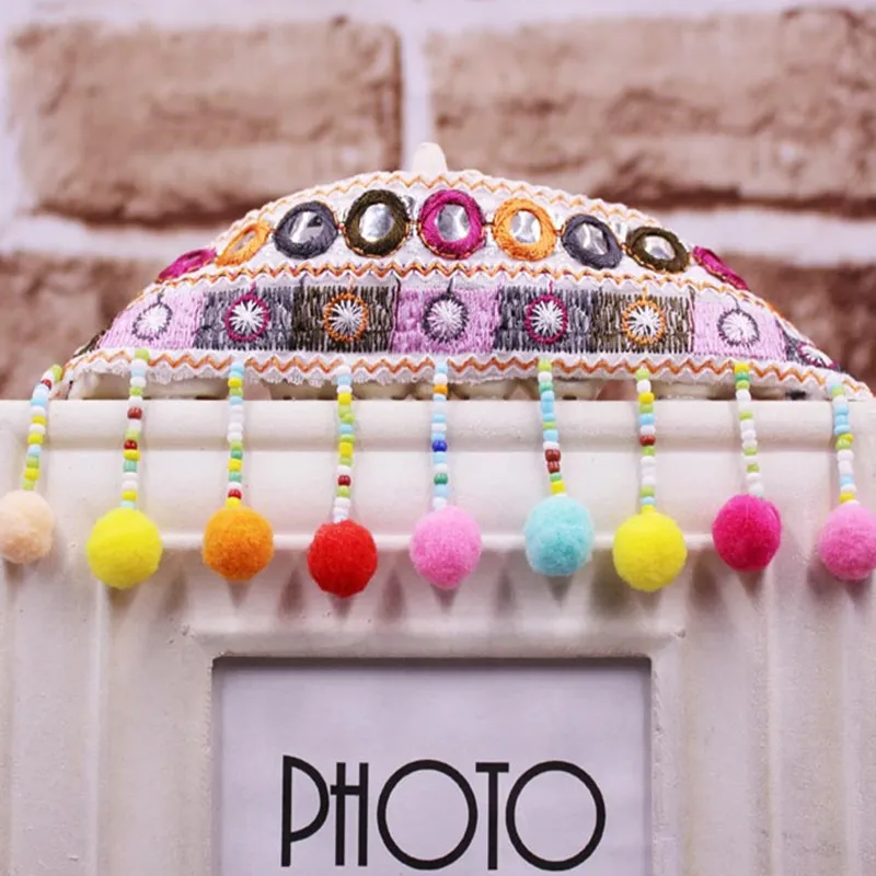 20 ярдов искусственные цветные шарики кружевная лента высококачественный костюм