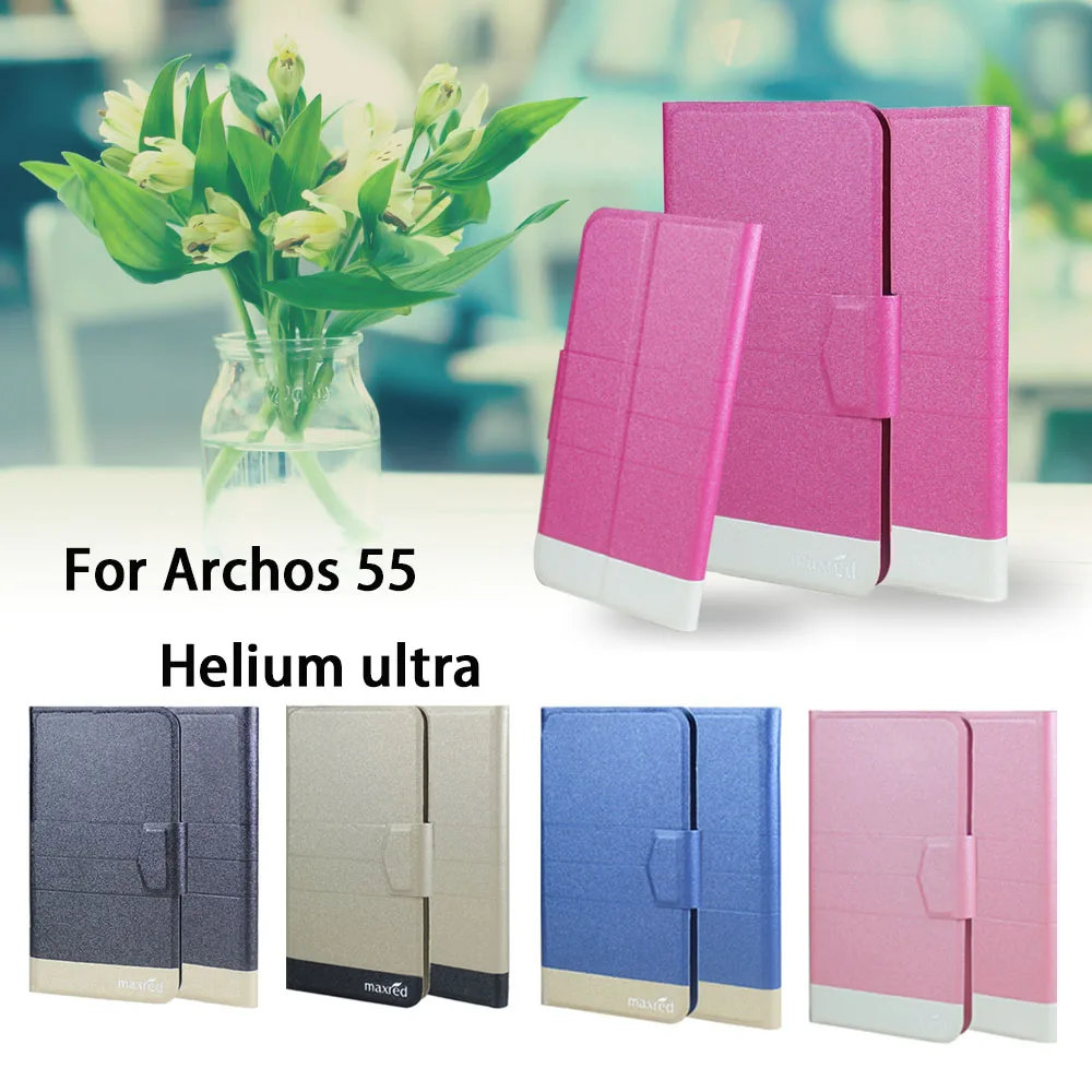 5 видов цветов жарко! Archos 55 гелиевый Ультра кожаный чехол для телефона Прямая