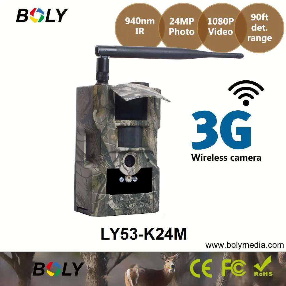3g охотничья камера с низким освещением, инфракрасный датчик движения ночного видения, камера с оленем, 24MP, поддержка Boly, солнечная панель, Беспроводная игровая камера