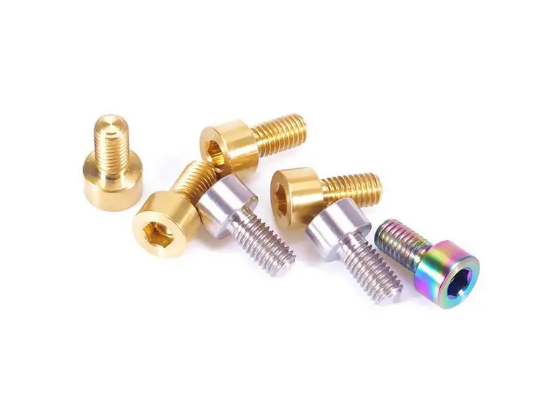 Титановая Шестигранная головка тормоза для велосипеда m5x10 мм Ti/Golden/Rainbow GR5|Винты| |