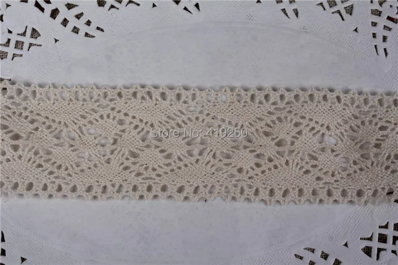 200 ярдов хлопковое кружево хлопковая кружевная отделка-прекрасный дизайн ~