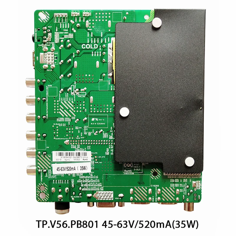SKR.801/TP. V56.PB801 три в одной плате совместимый V56.PB726 с пультом дистанционного управления 32-46 дюймов аутентичный TP. V56.PB726/TP. VST59S