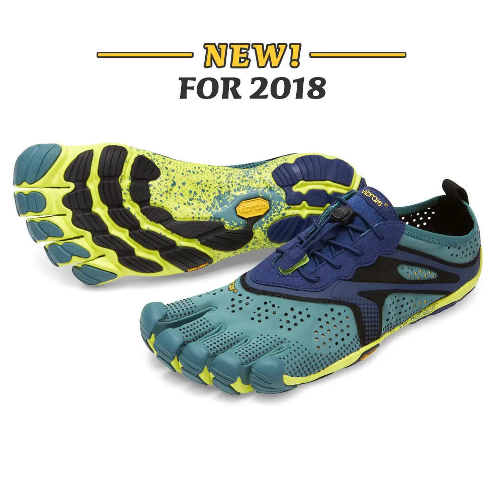 Vibram Fivefingers V-RUN мужские уличные спортивные дорожные кроссовки дышащие износостойкие кроссовки с пятью пальцами - Цвет: 18M7001