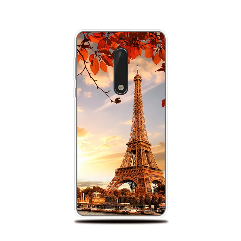 Чехол для телефона Nokia 3 5 6 8 Мягкая обложка пейзажа рисунком силиконовые Коке 2 1 Plus