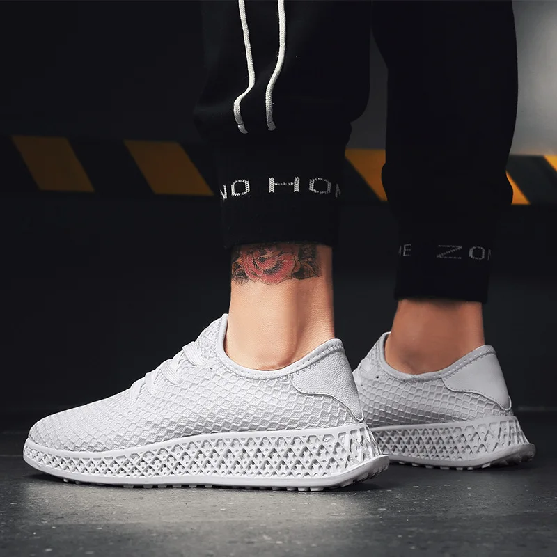 IPCCM Brand Spring And Autumn 2018 Korean Version New Men's Lacing White Wild Loafers Breathable Fashion Trend Sneakers Shoes | Обувь