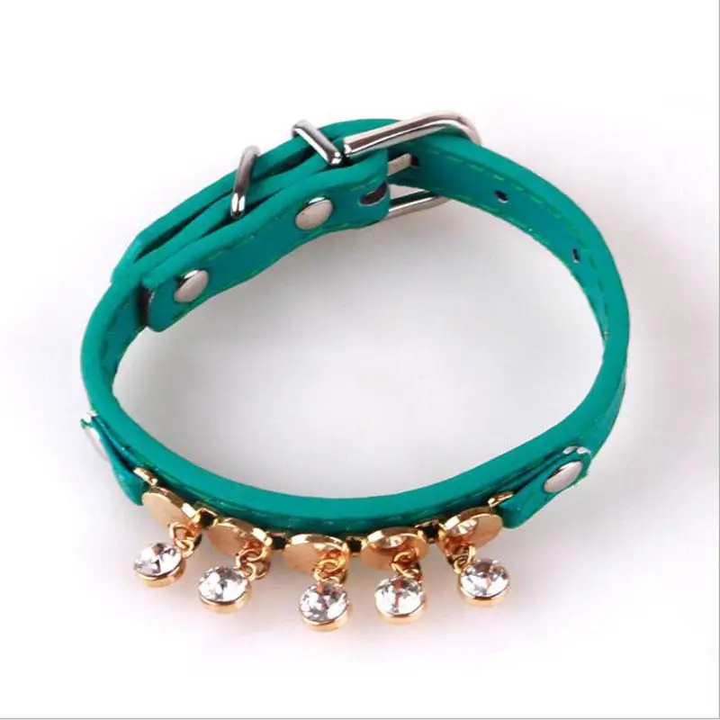 Новое поступление 2017 года животное воротники кожаный ошейник Поводки Собаки с