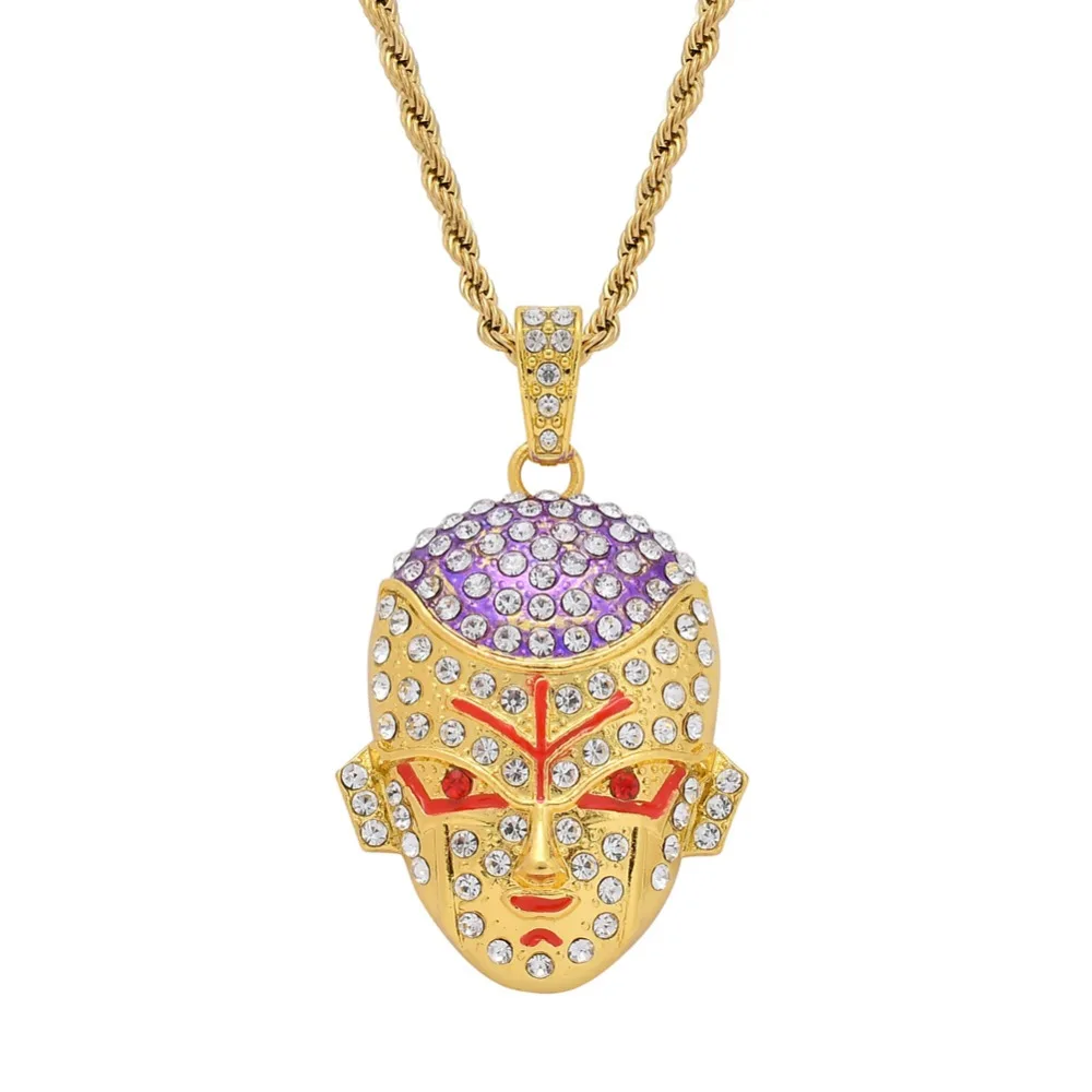 Bnrelease хип хоп Iced Out Quavo чокер Полный Стразы Ape кулон ожерелье Настоящее Bling Rapper ювелирные изделия
