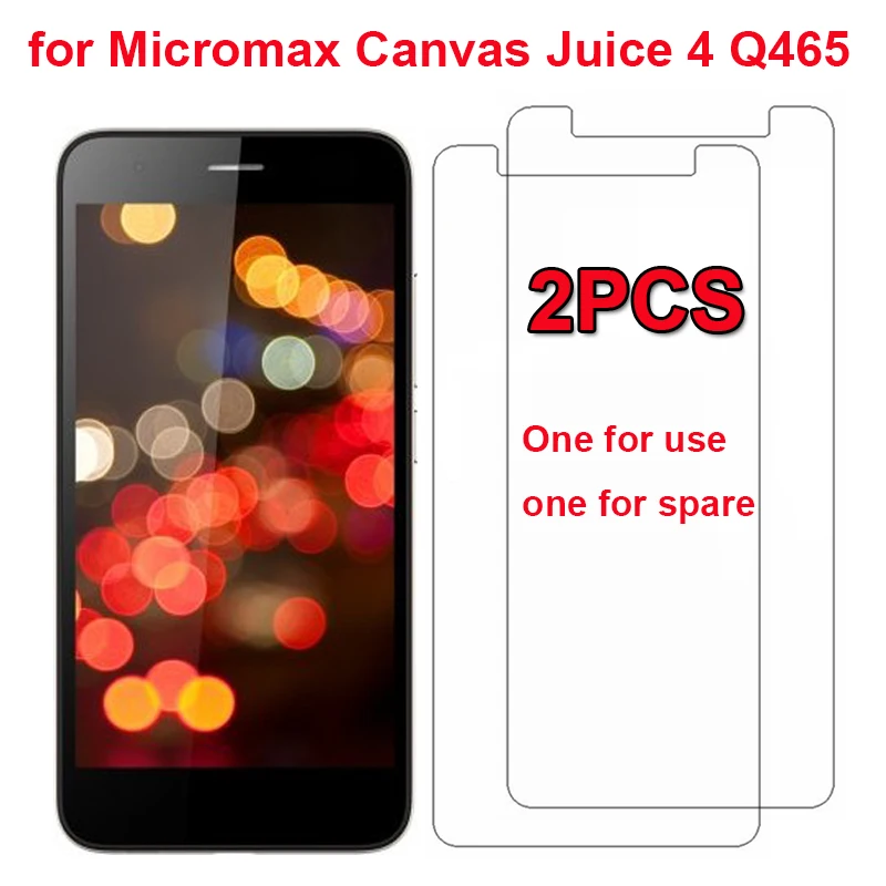 2 предмета в комплекте для Q465 закаленное Стекло Micromax Canvas сок 4 Экран протектор