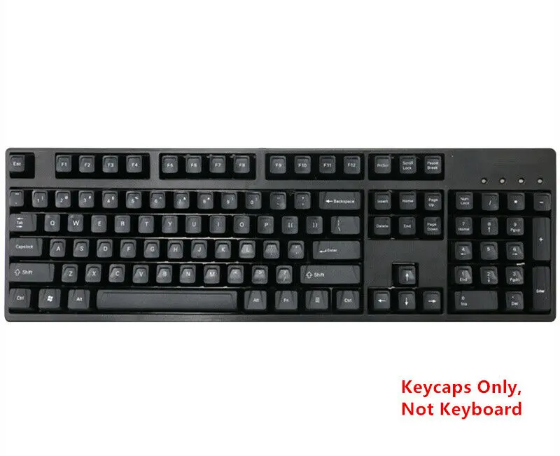 104 клавиш изогнутый край Keycap черный лазер игровые колпачки для Cherry MX механическая